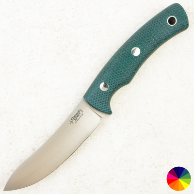 Нож Южный Крест Траппер, Convex, Elmax, Micarta Изумруд, Насечка, 255.2352.Elmax.K